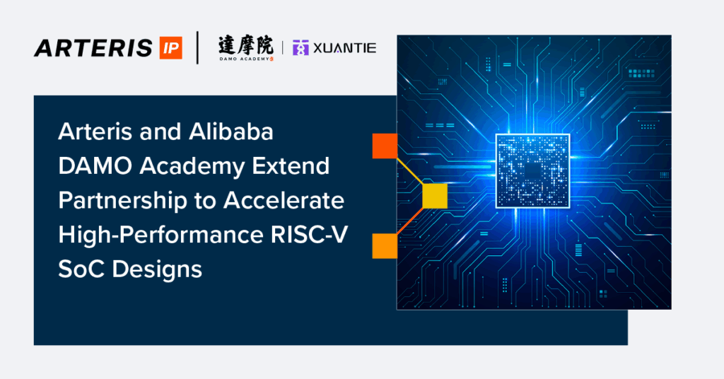 Arteris and Alibaba DAMO Academy Extend Partnership to Accelerate High-Performance RISC-V SoC Designs