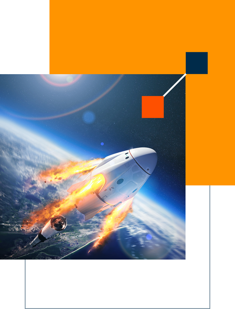 rocket taking off