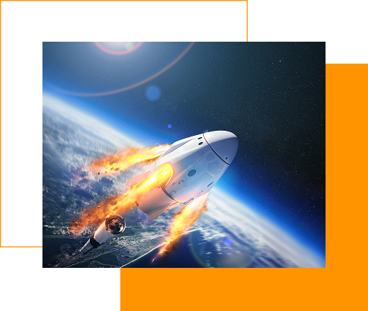 rocket taking off